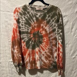 Hailey & Co. Tie-Dye Long Sleeve Top, Size M